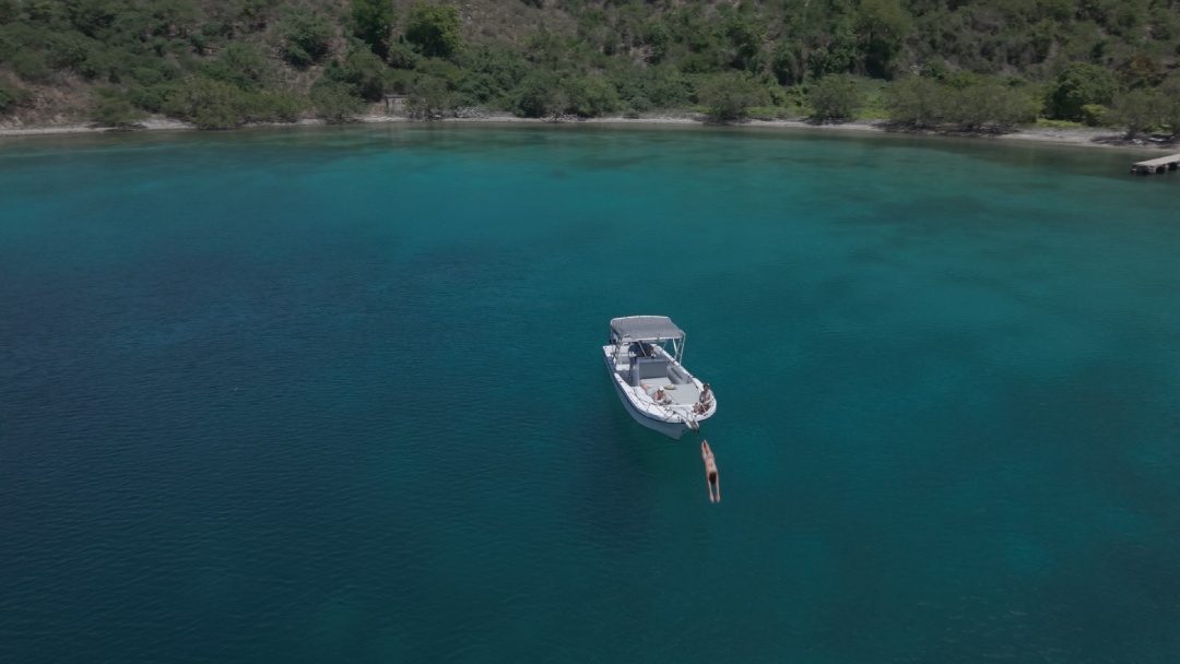 diving off irie